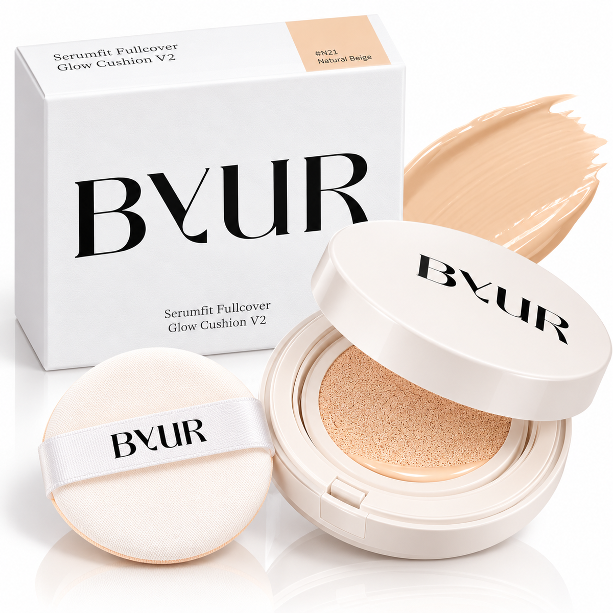 ByUR Serumfit Fullcover Glow Cushion V2 #N21 Natural Beige