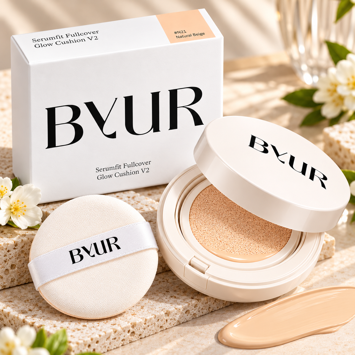ByUR Serumfit Fullcover Glow Cushion V2 #N21 Natural Beige