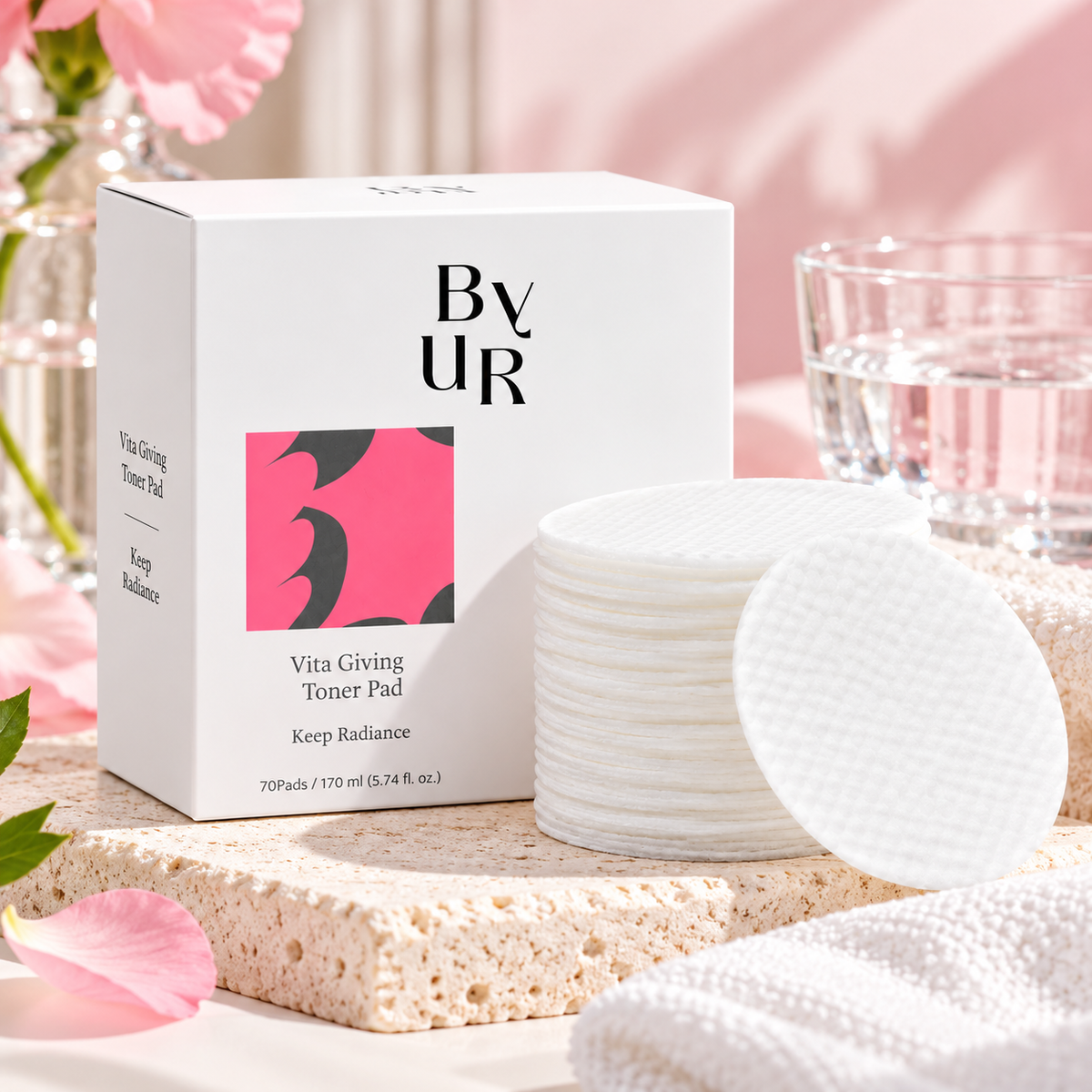 ByUR Vita Giving Keep Radiance Toner Pads 70 Pads