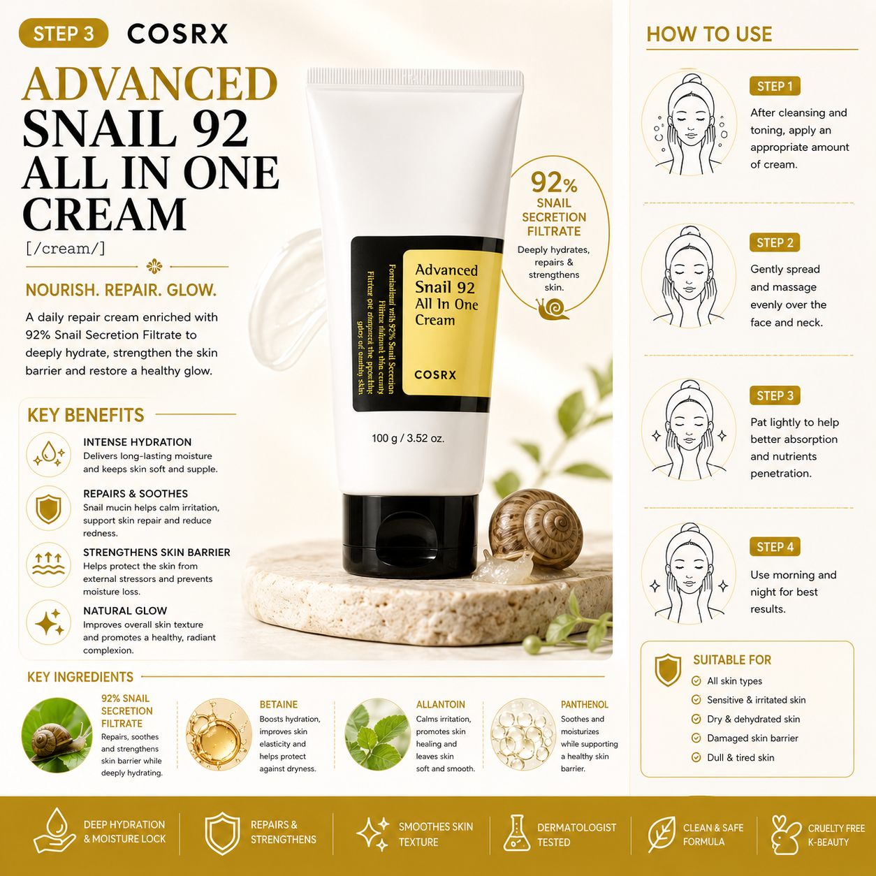 COSRX Anti-Aging Renewal Set – 3-Piece Korean Skincare Routine