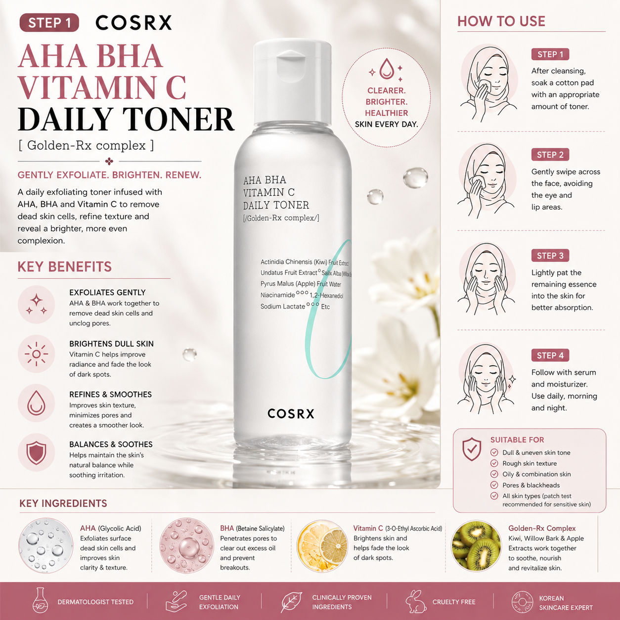 COSRX Brightening Glow Set – 3-Piece Korean Skincare Routine