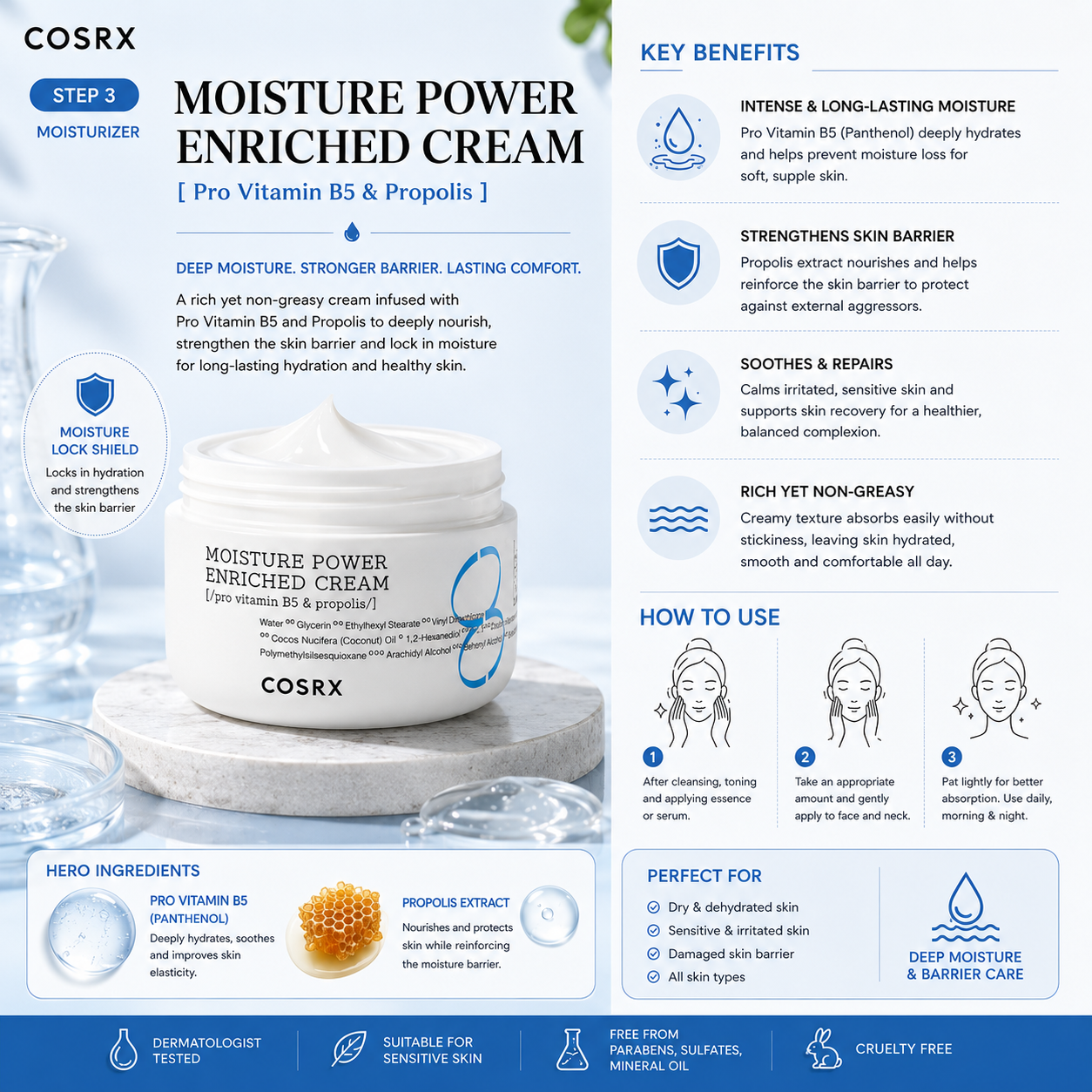 COSRX Hydration & Skin Barrier Set – 3-Piece Korean Skincare Routine