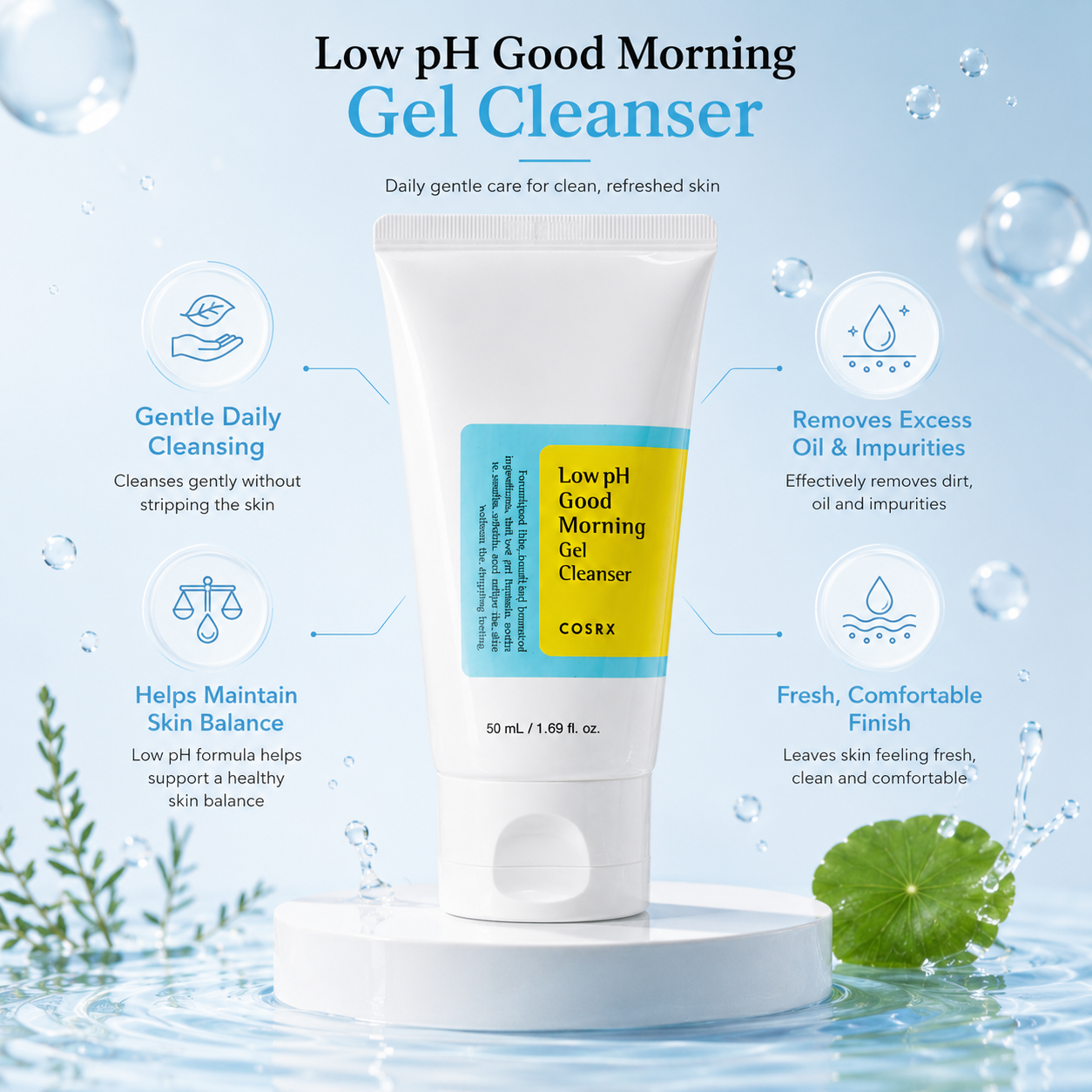 Second Chance COSRX Low pH Good Morning Gel Cleanser 50ml