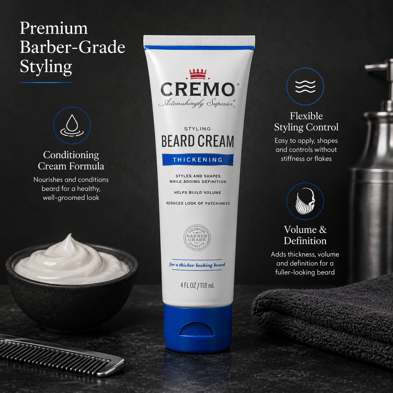 Second Chance Cremo Styling Beard Cream Thickening 118ml