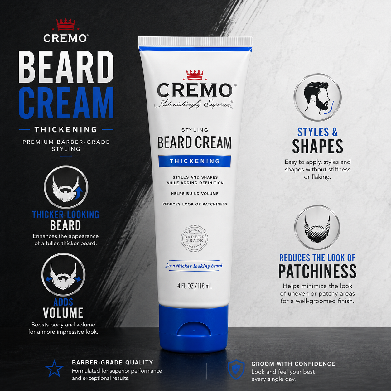 Second Chance Cremo Styling Beard Cream Thickening 118ml