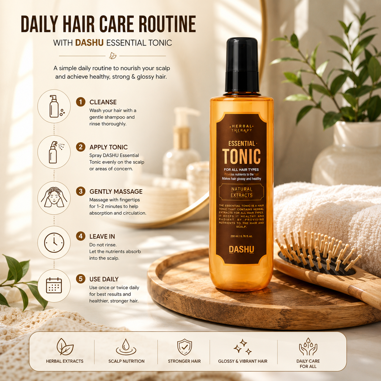 DASHU Classic Style Grooming Tonic 200ml