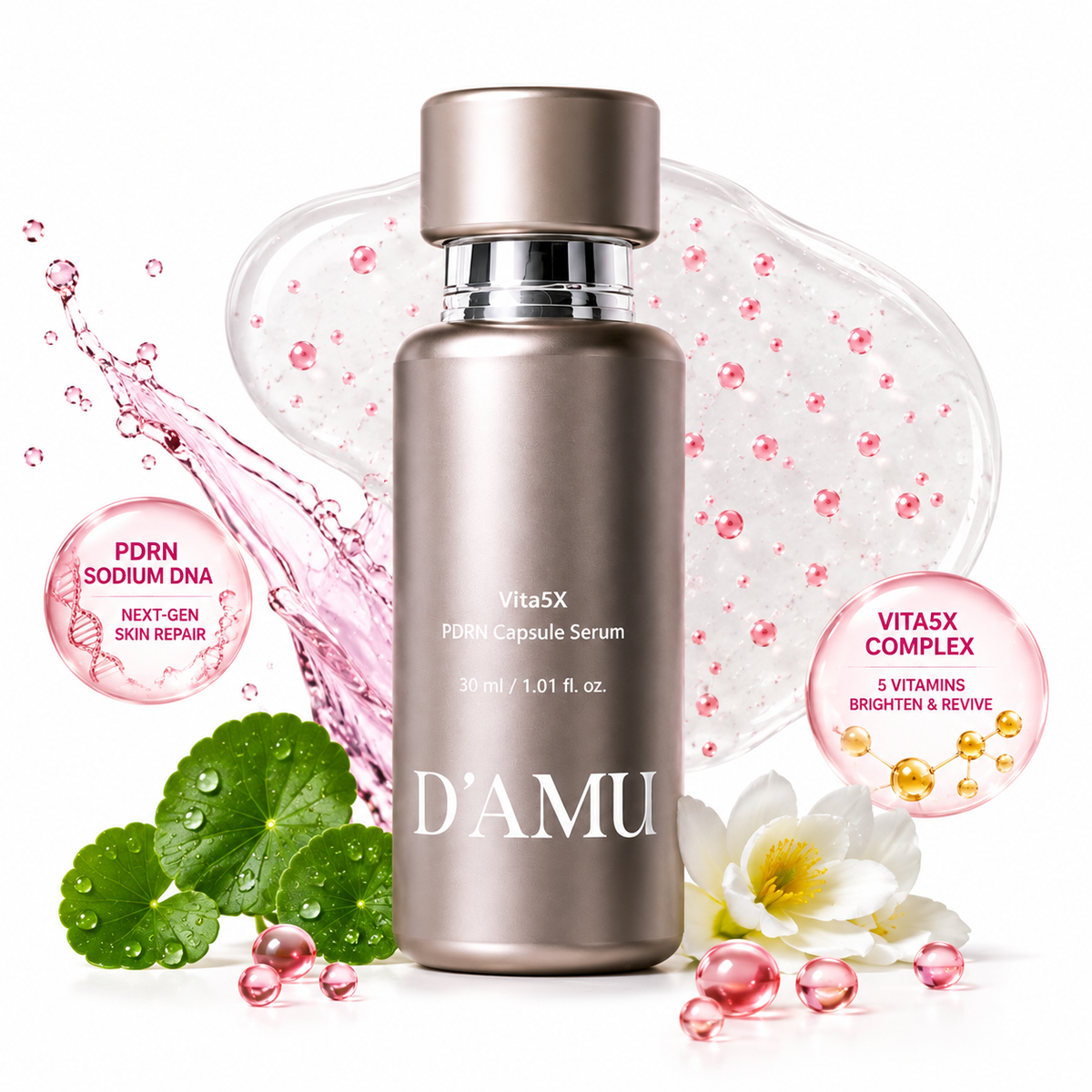 D'AMU VITA5X PDRN CAPSULE SERUM 30ML