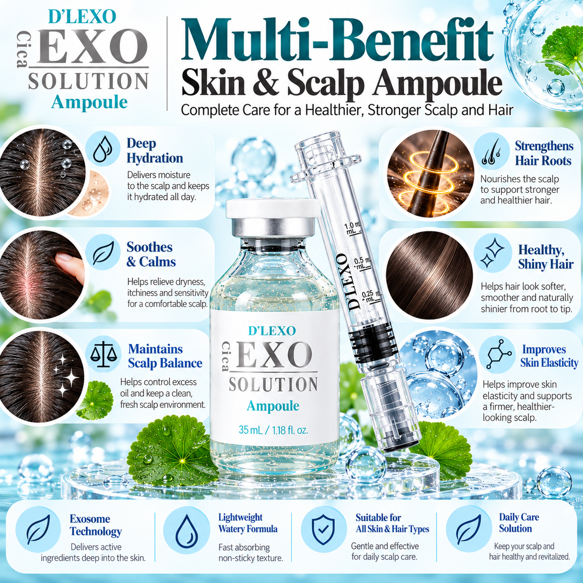 D'LEXO Cica EXO Solution Ampoule 35 ml