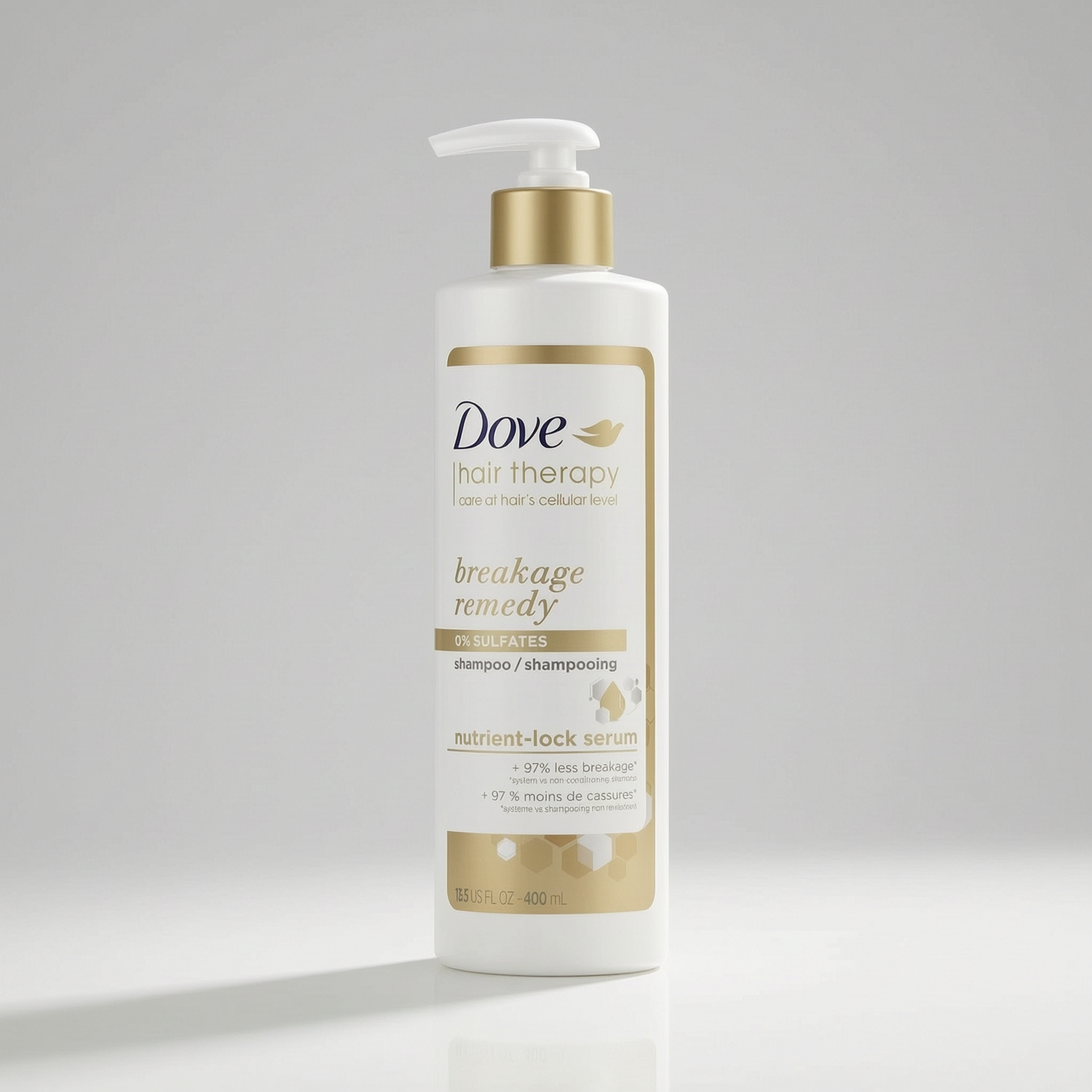 Dove Hair Therapy Breakage Remedy Shampoo with Nutrient-Lock Serum 400ml