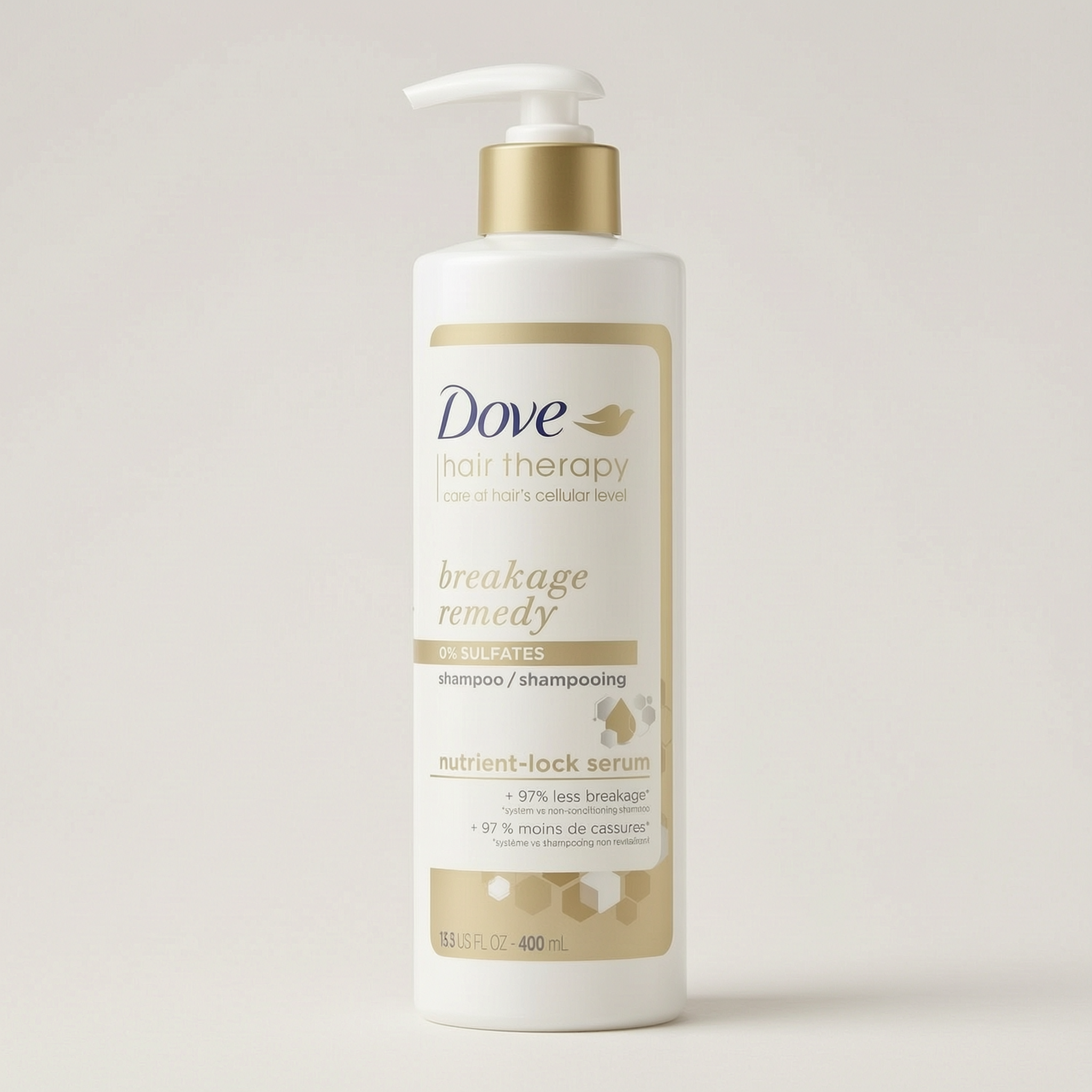 Dove Hair Therapy Breakage Remedy Shampoo with Nutrient-Lock Serum 400ml