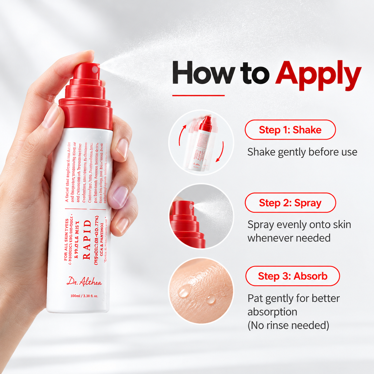 Dr.Althea Rapid Hypochlorous Acid Rescue Mist 100ml