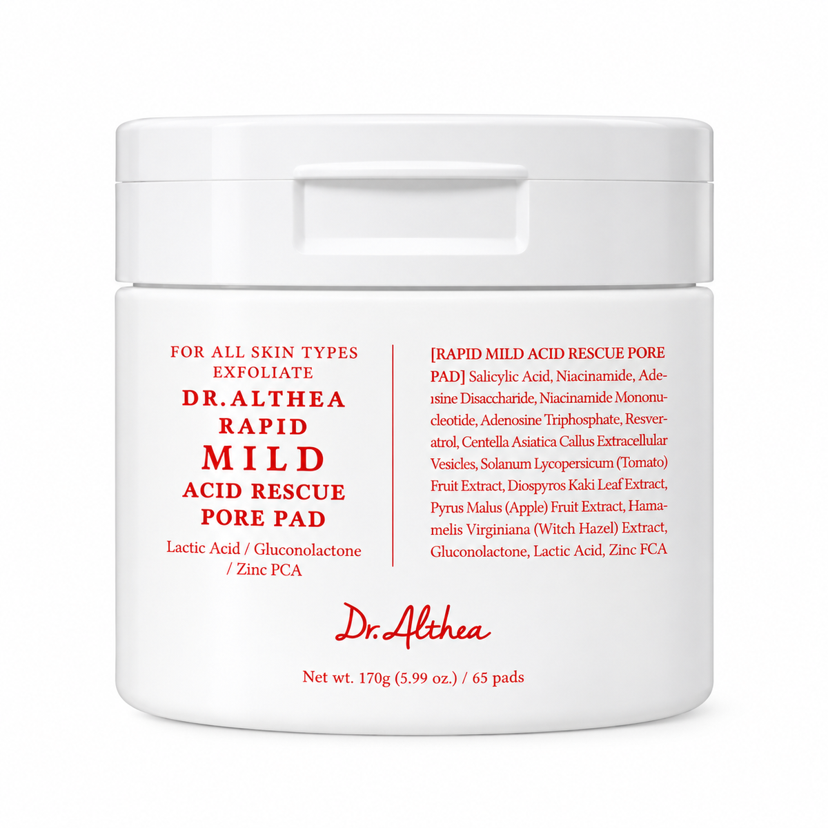 Dr.Althea Rapid Mild Acid Rescue Pore Pad