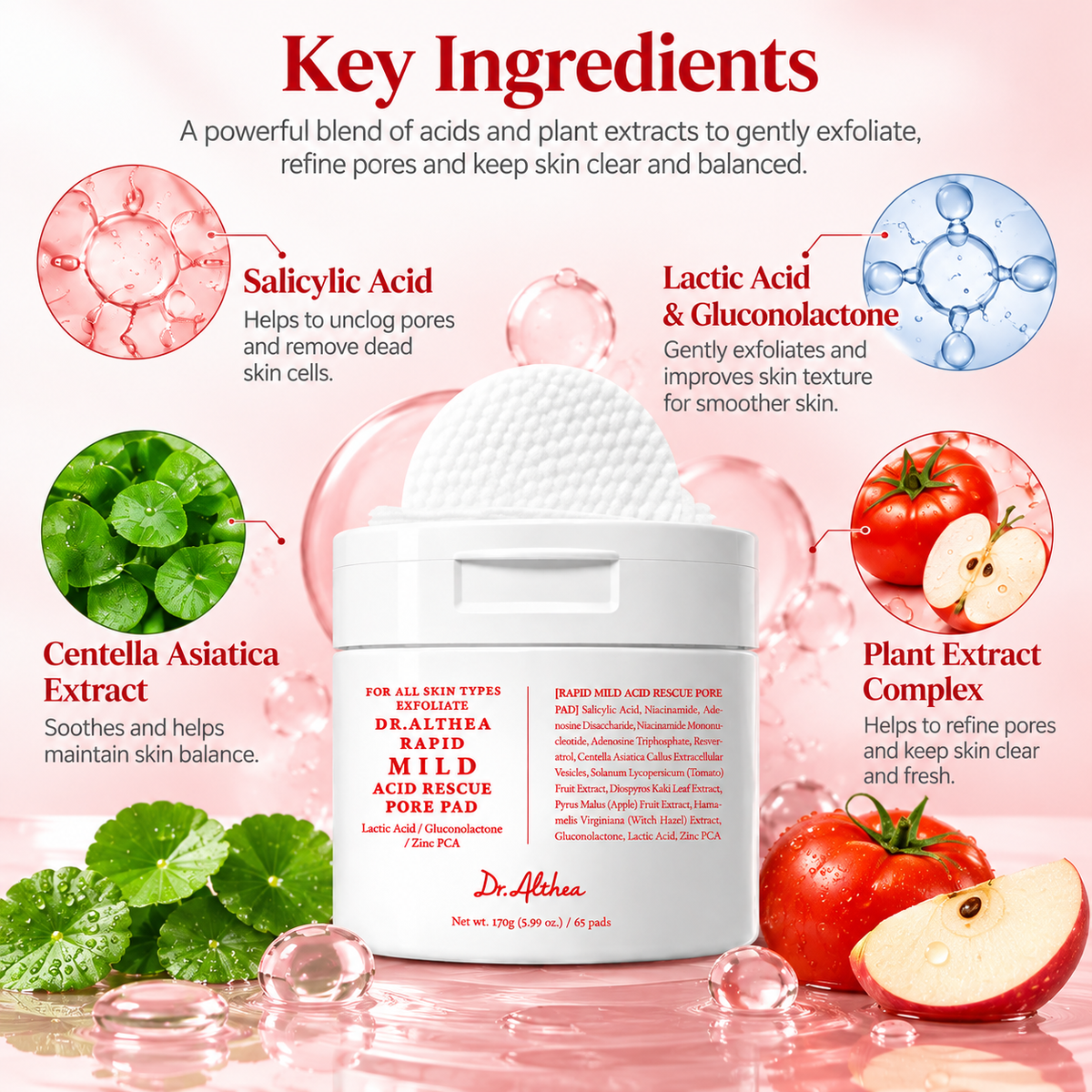 Dr.Althea Rapid Mild Acid Rescue Pore Pad
