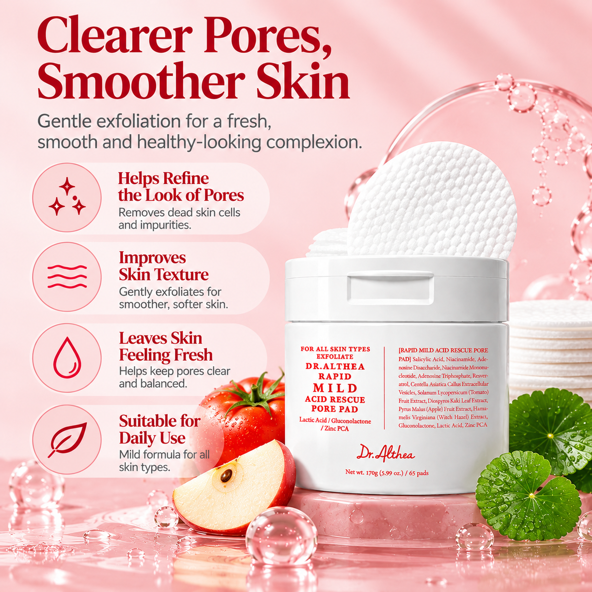 Dr.Althea Rapid Mild Acid Rescue Pore Pad
