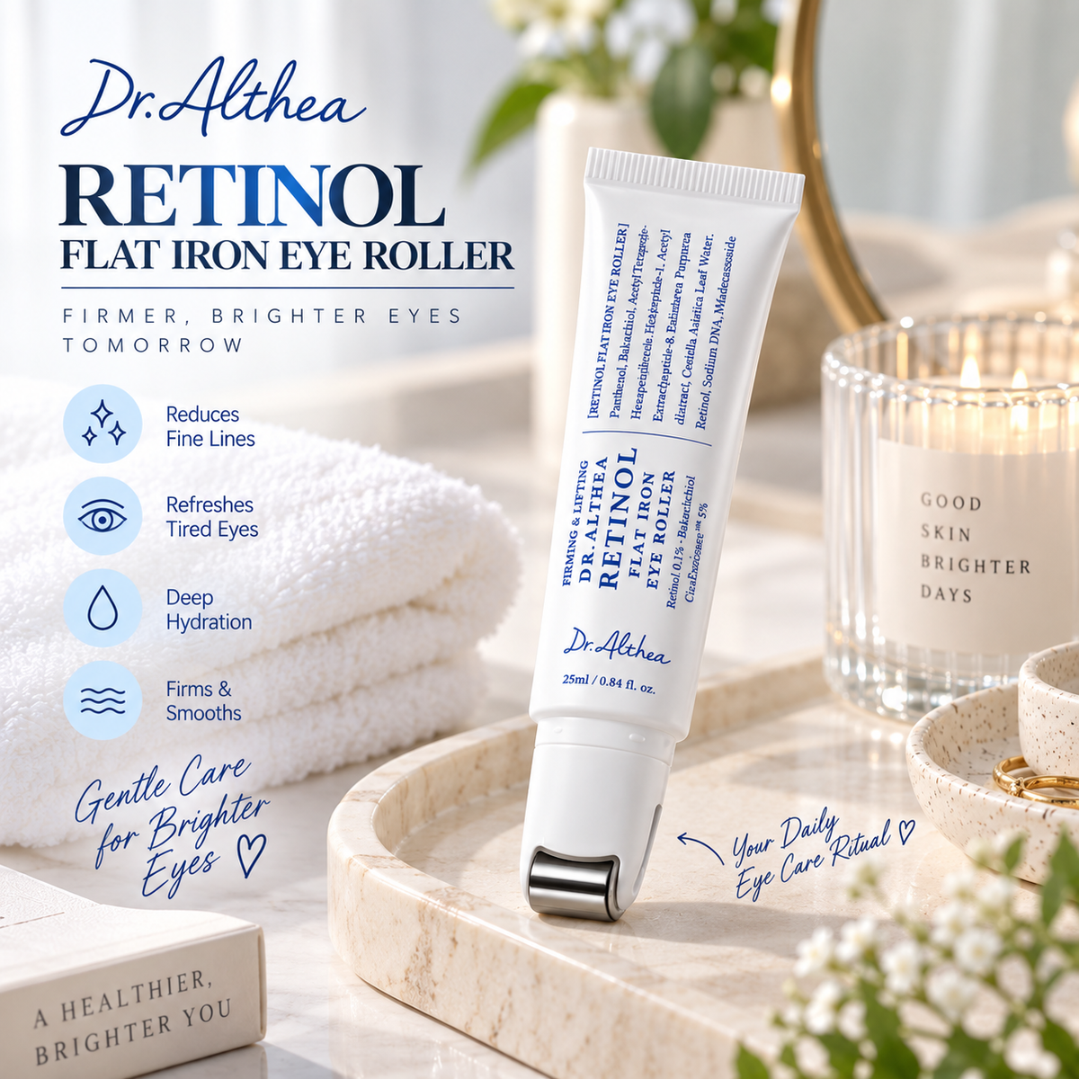 Dr.Althea Retinol Flat Iron Eye Roller 25ml