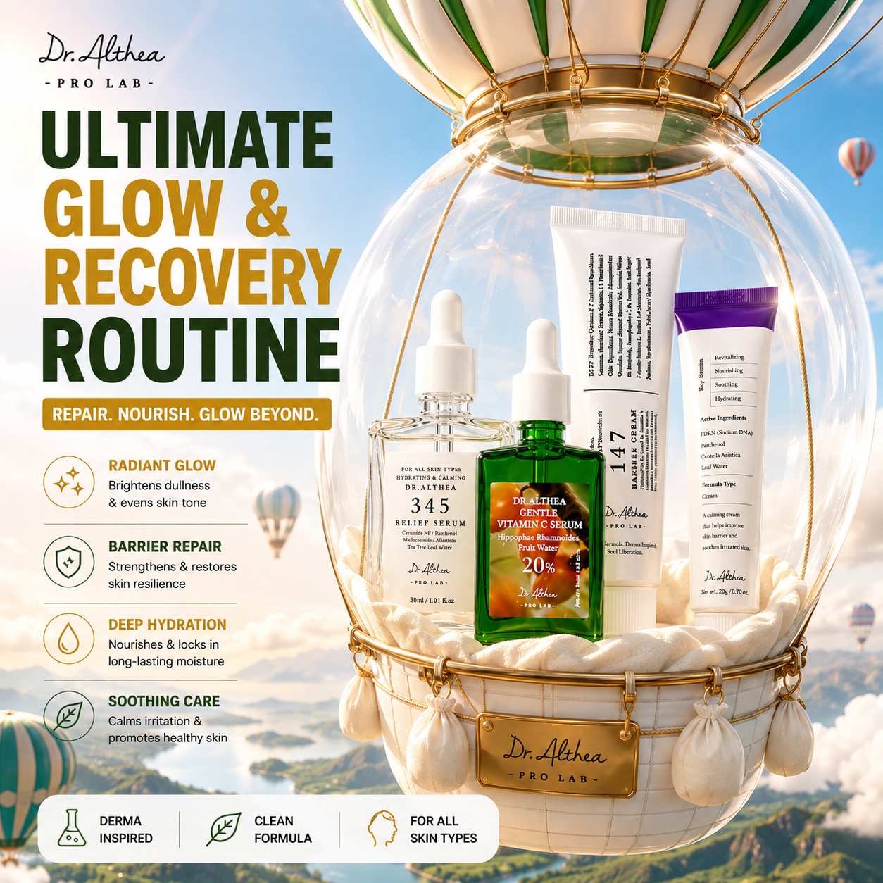 Dr. Althea Ultimate Glow & Recovery Routine — 4-Piece