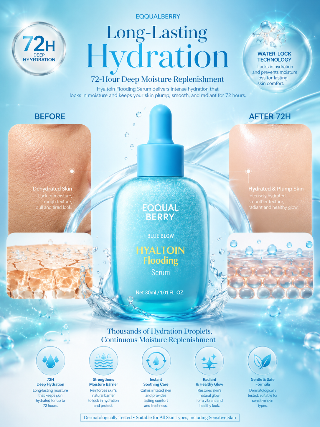 EQQUALBERRY Hyaltoin Flooding Serum 30ml