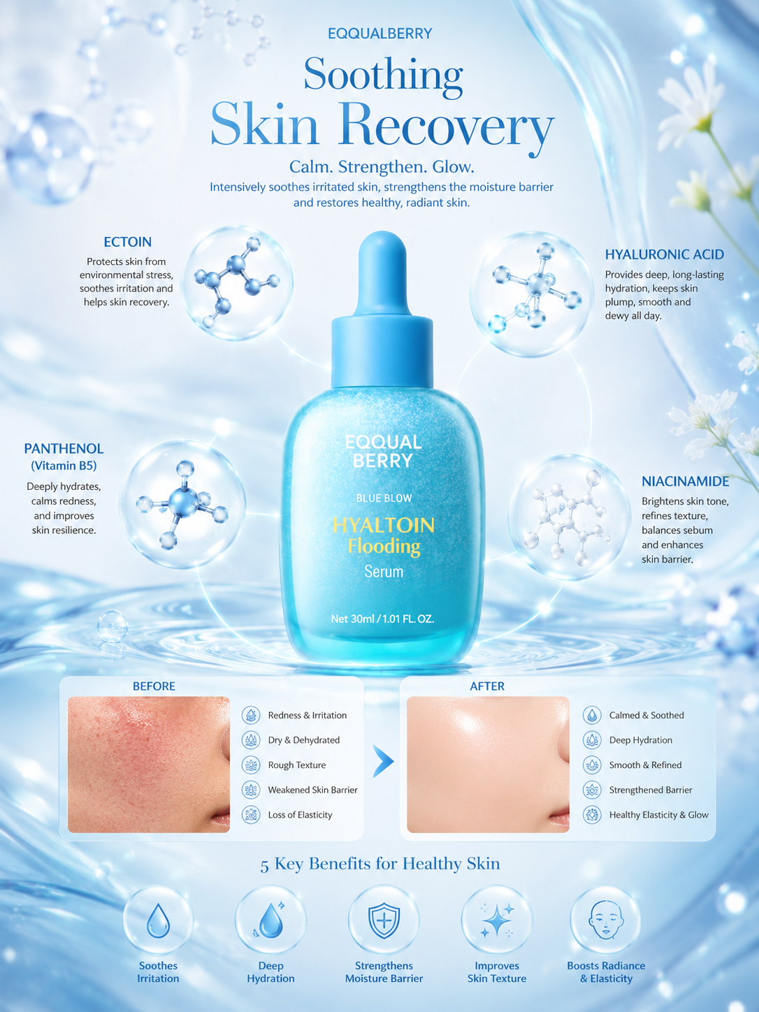 EQQUALBERRY Hyaltoin Flooding Serum 30ml