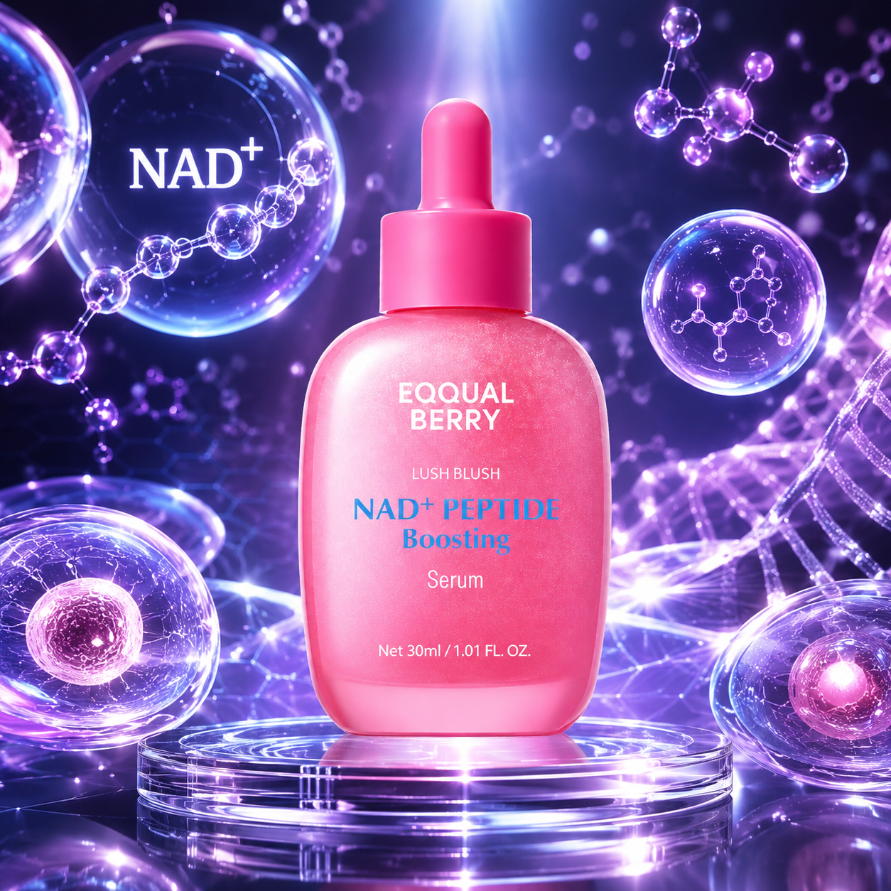 EQQUALBERRY NAD + Peptide Boosting Serum 30ml