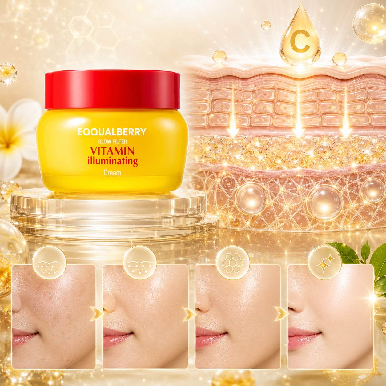 EQQUALBERRY Vitamin Illuminating Cream 50ml