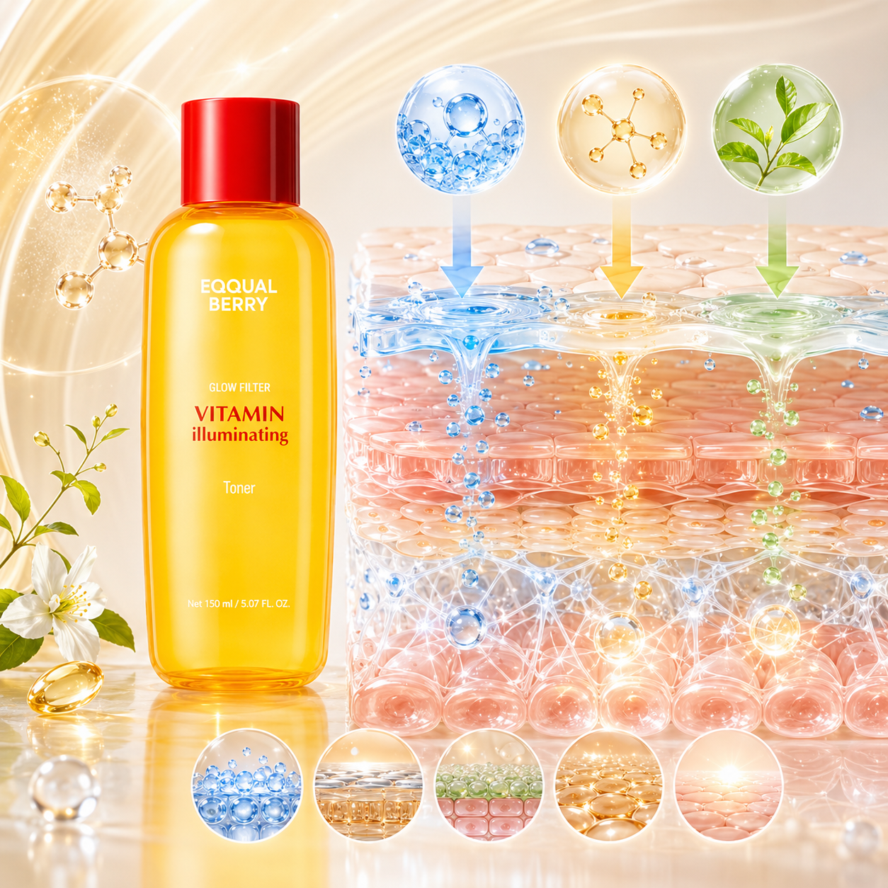 EQQUALBERRY Vitamin Illuminating Toner 150ml