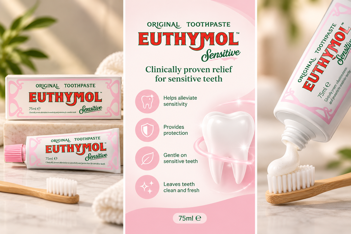 Euthymol Original Whitening Toothpaste 75ml - Sensitive