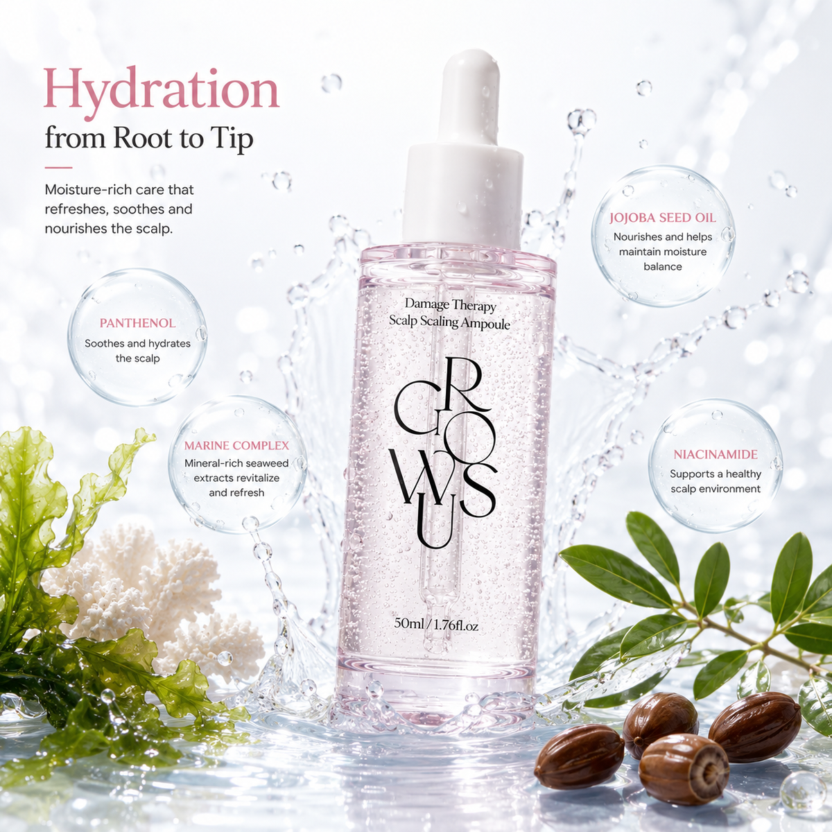 GROWUS Damage Therapy Scalp Scaling Ampoule 50ml