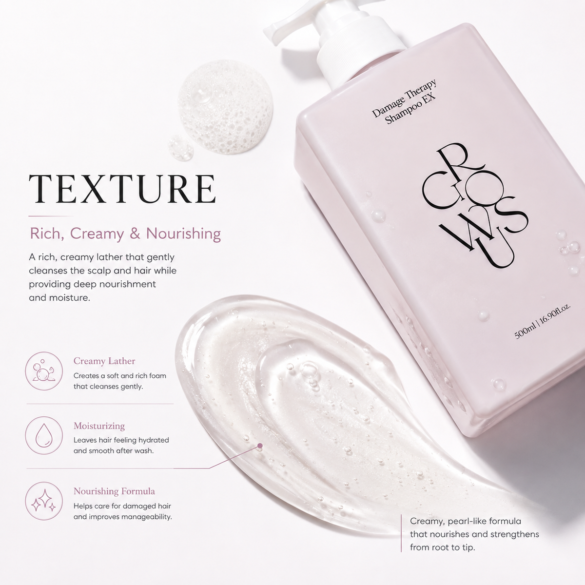 GROWUS Damage Therapy Shampoo EX 500ml