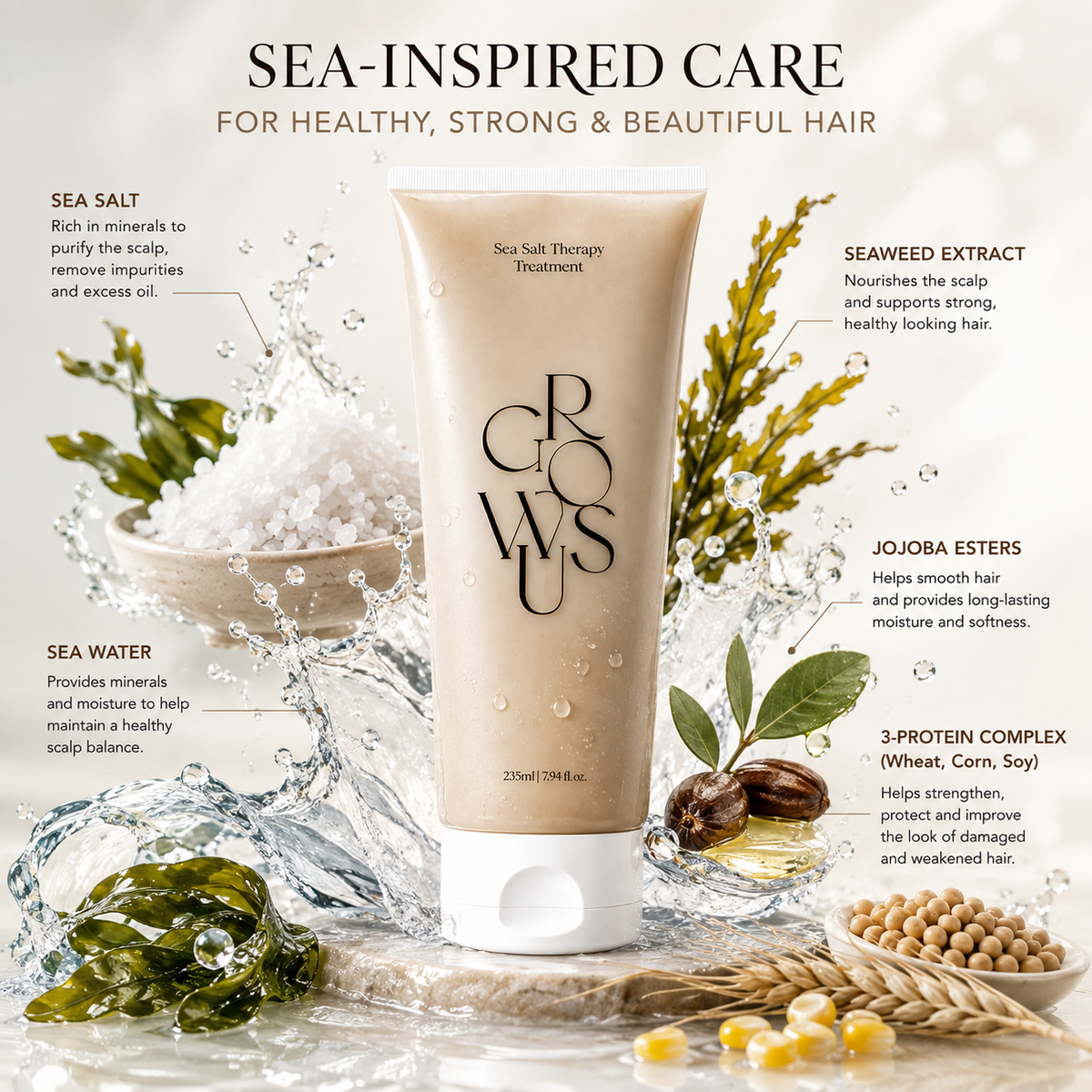 GROWUS Sea Salt Therapy Treatment 235ml