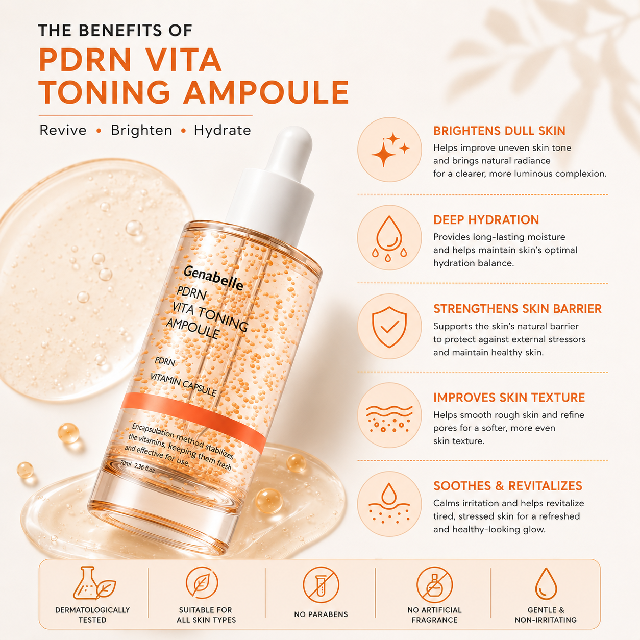Genabelle PDRN Toning Ampoule 70ml