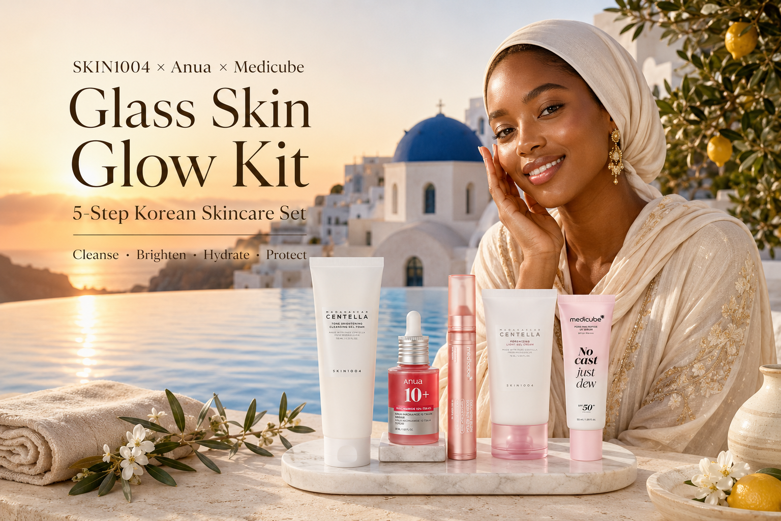 Glass Skin Glow Kit – 5-Step Korean Skincare Set