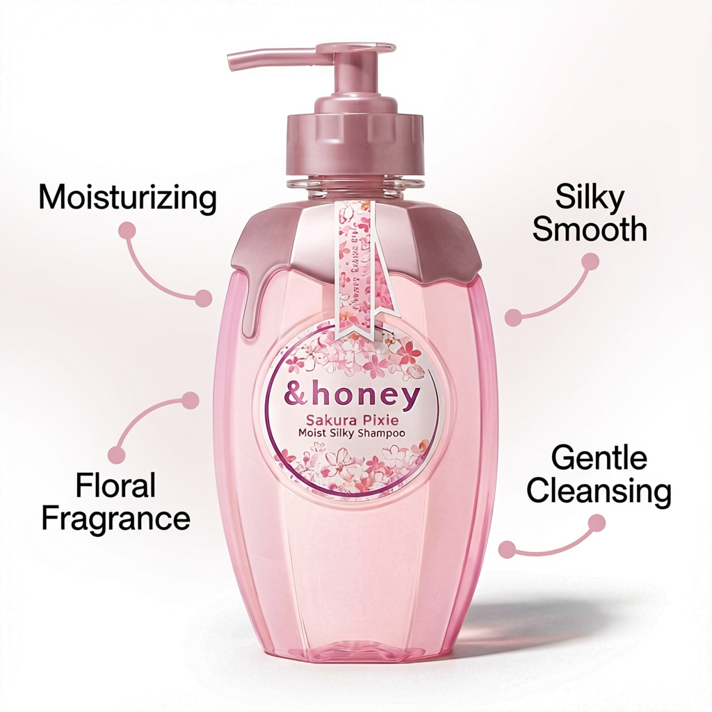 &HONEY Sakura Pixie Moist Silky Shampoo 440ml