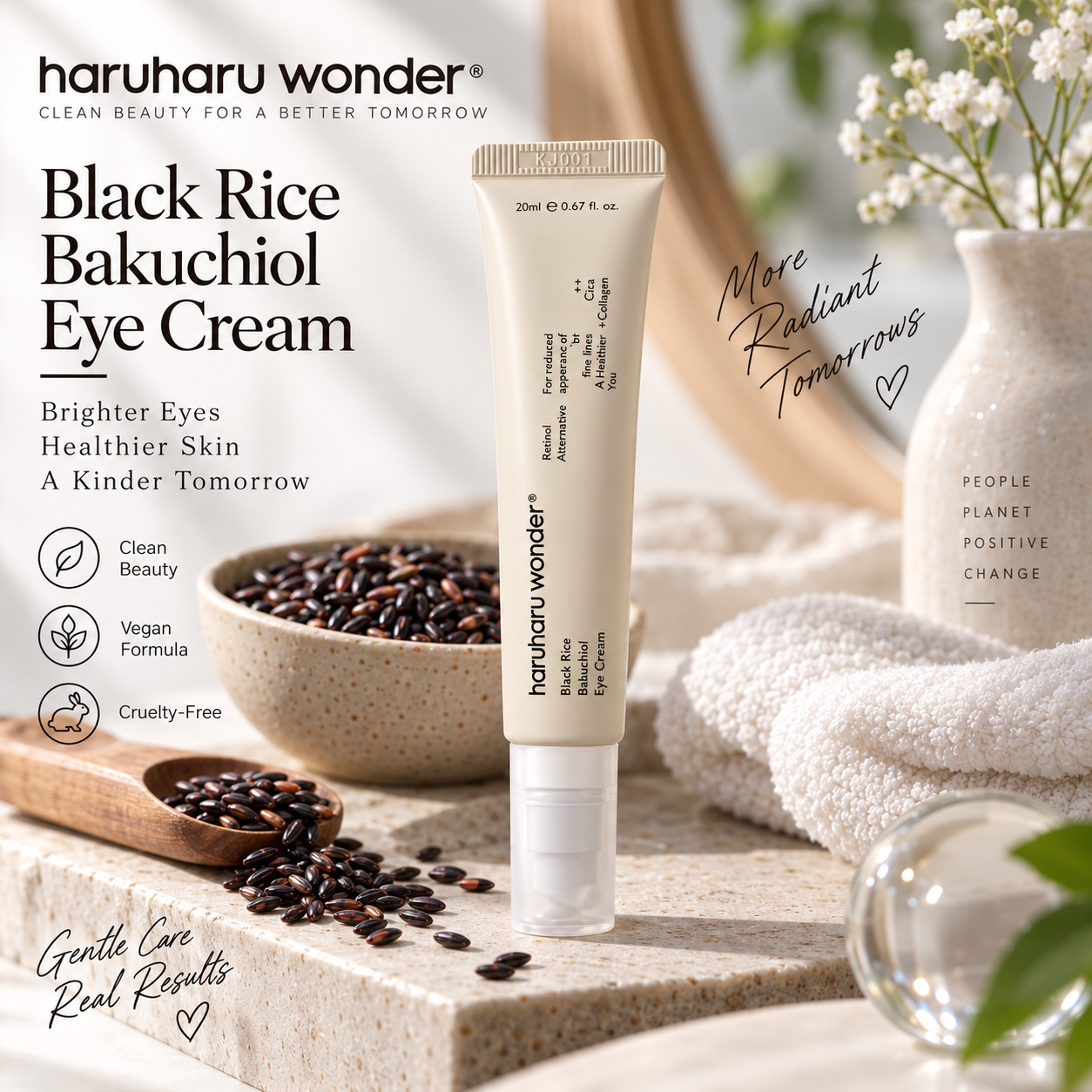 Haruharu Wonder Black Rice Bakuchiol Eye Cream 20ml