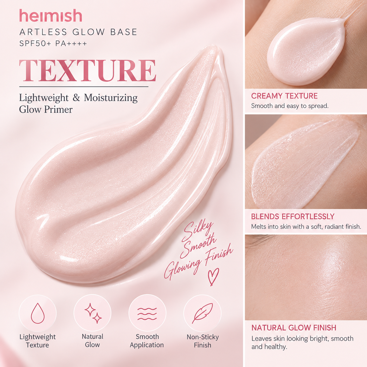 Heimish ARTLESS GLOW BASE SPF50+PA++++