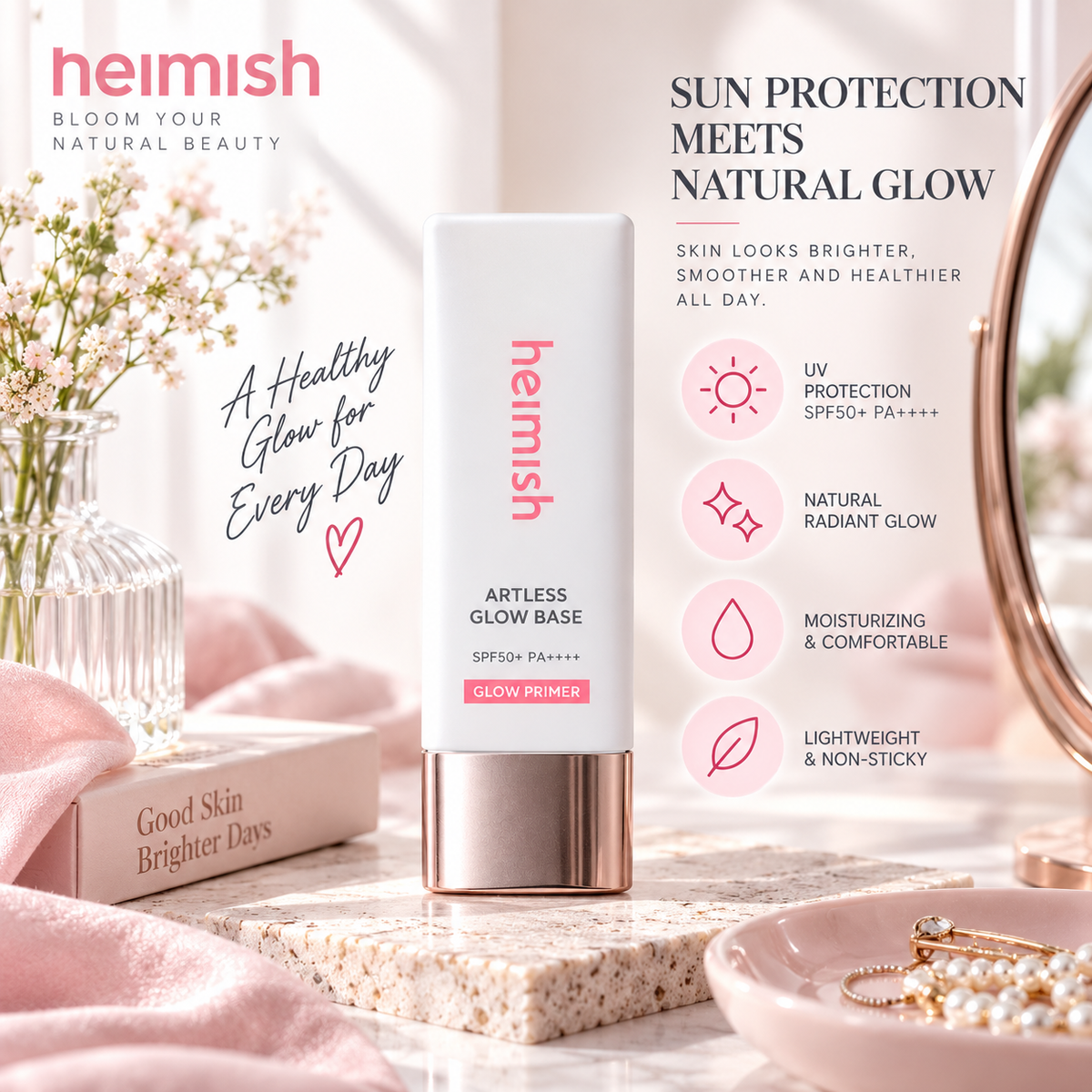 Heimish ARTLESS GLOW BASE SPF50+PA++++