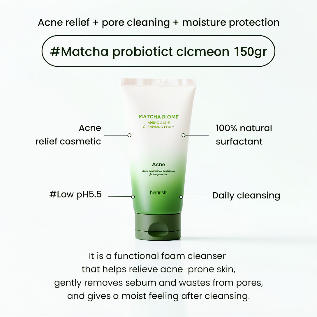 Heimish Matcha Biome Amino Acne Cleansing Foam 150g