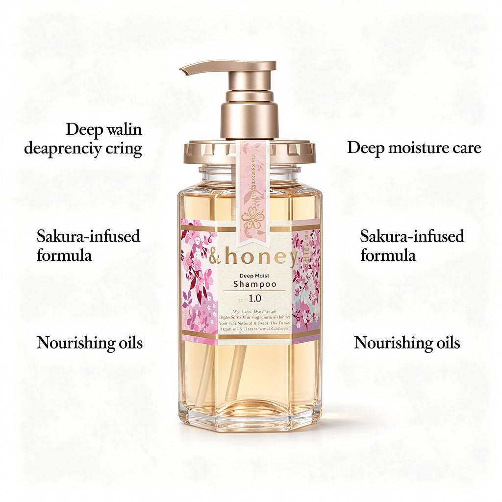 &Honey Deep Moist Shampoo Sakura 440ml