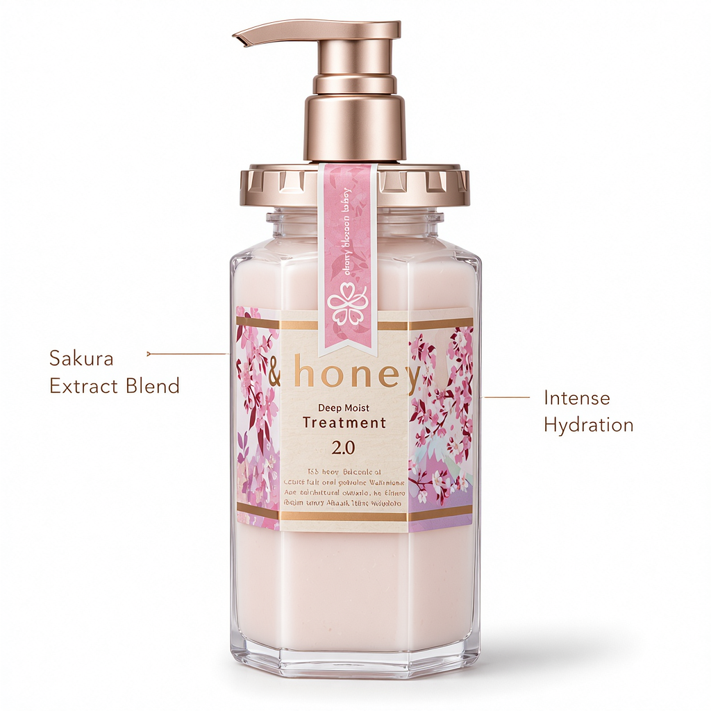 &Honey Deep Moist Treatment Sakura 445g