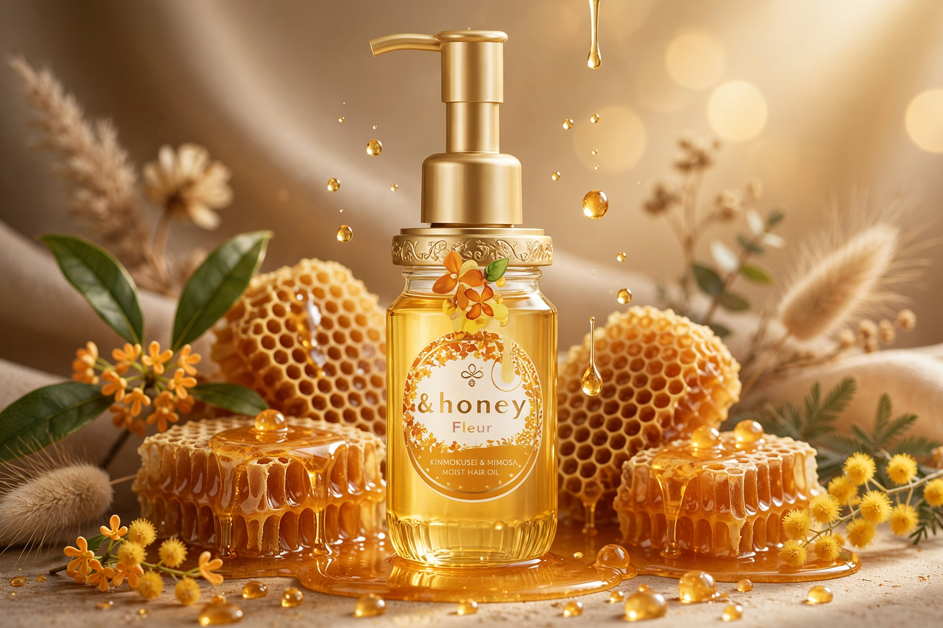&Honey Fleur Kinmokusei & Moist Hair Oil 100ml