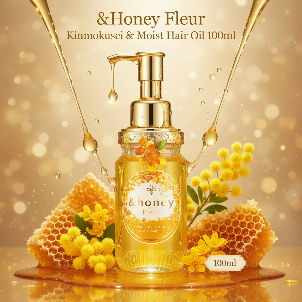 &Honey Fleur Kinmokusei & Moist Hair Oil 100ml