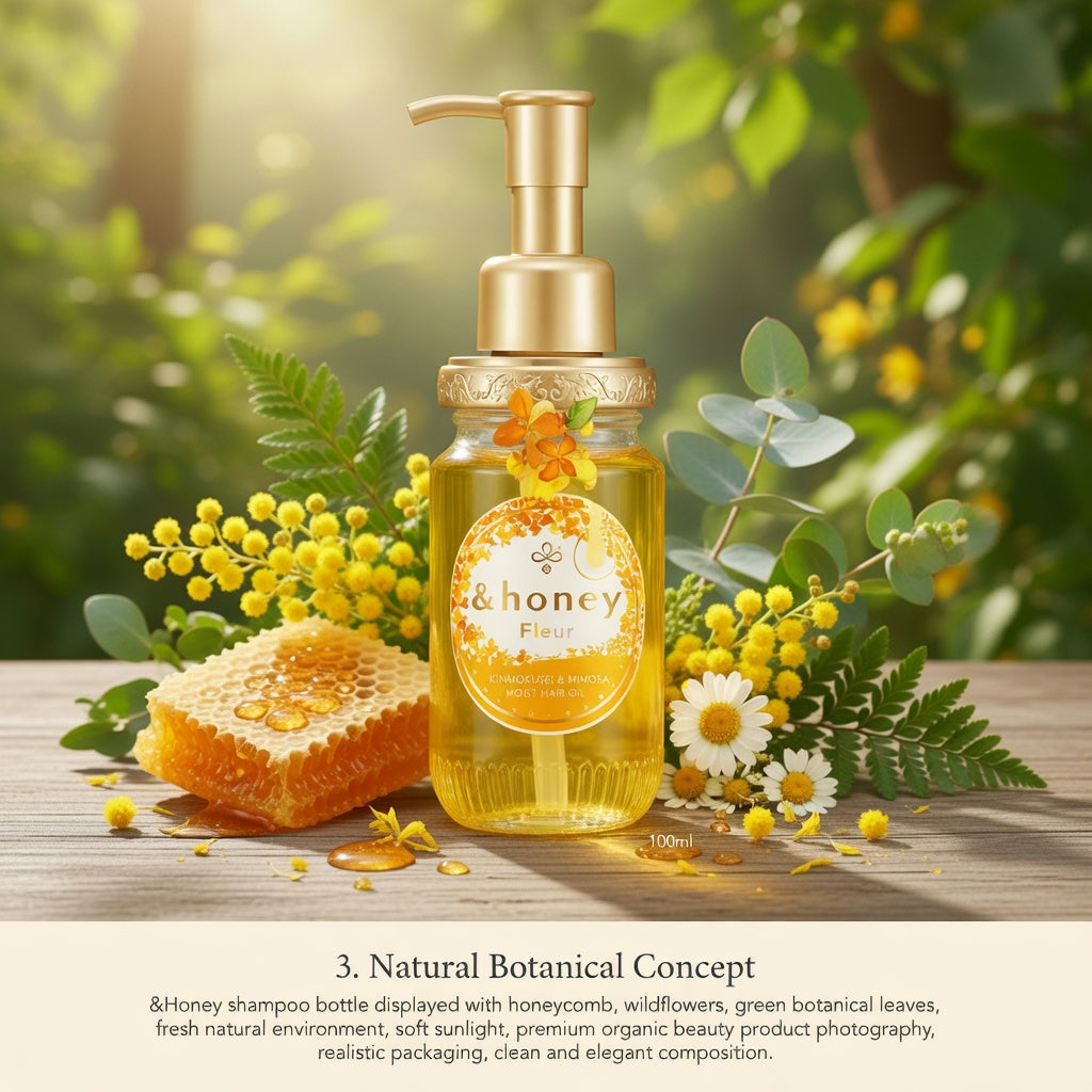 &Honey Fleur Kinmokusei & Moist Hair Oil 100ml