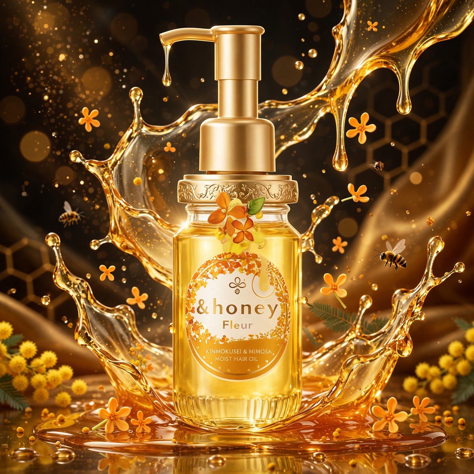 &Honey Fleur Kinmokusei & Moist Hair Oil 100ml