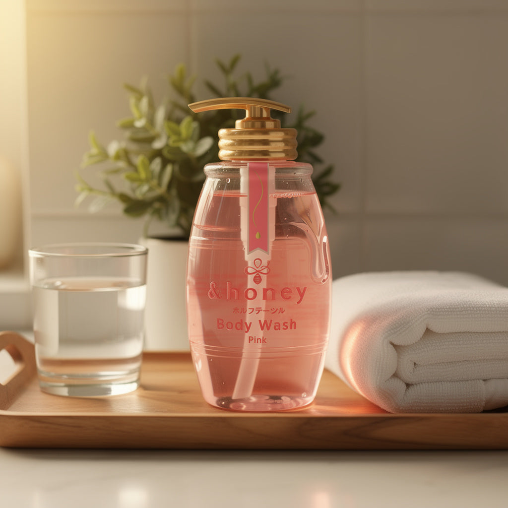 &Honey Melty Moist Gel Body Wash Pink 500ml