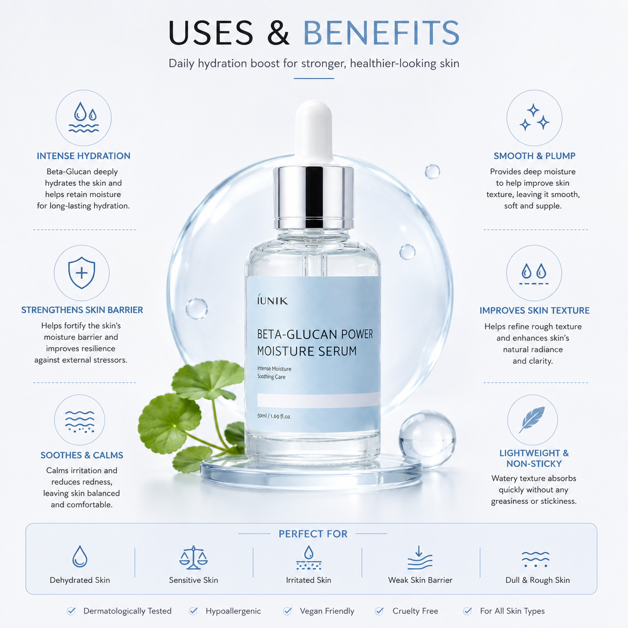 IUNIK Beta Glucan Power Moisture Serum 50ml