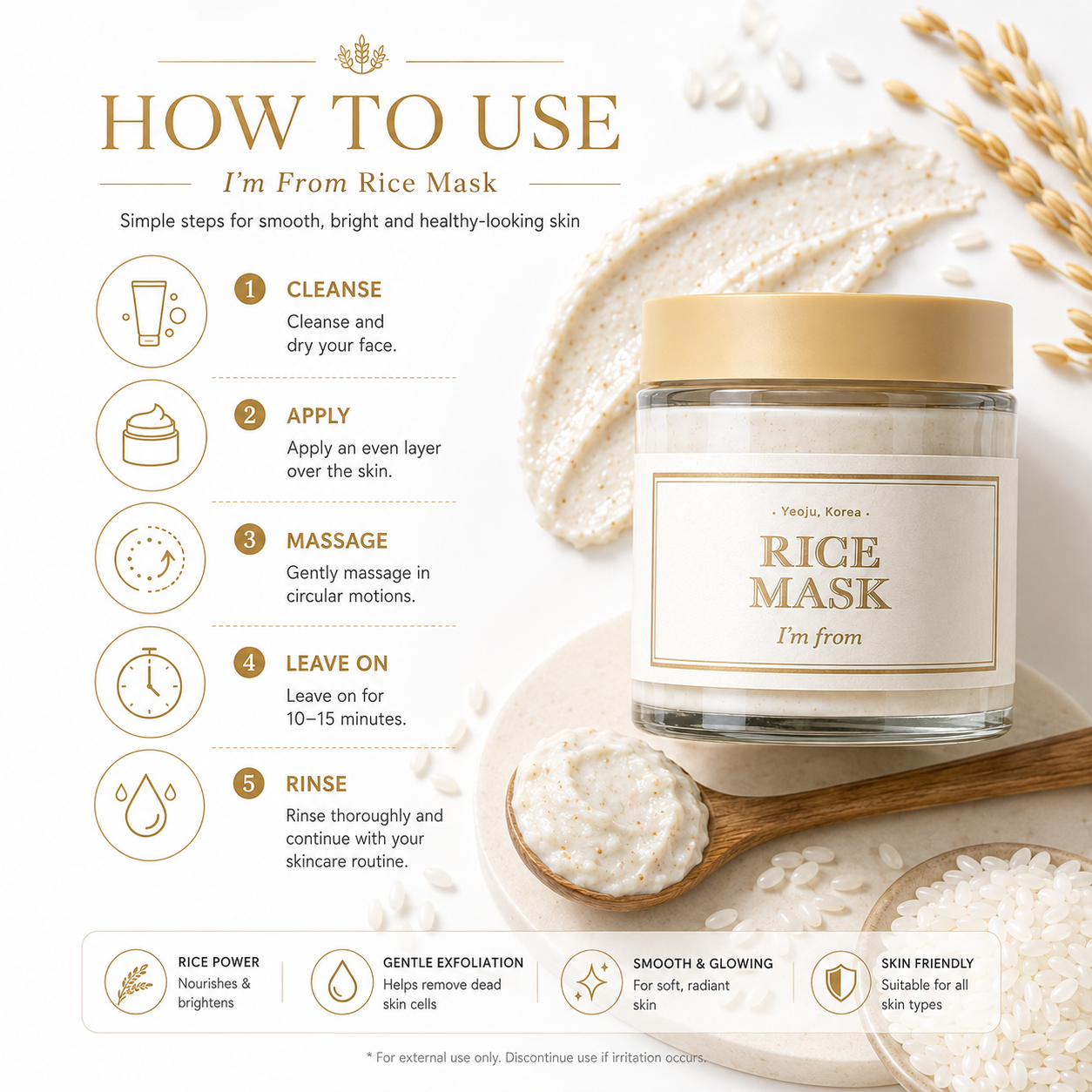 Second Chance I'm From Rice Mask, 110g