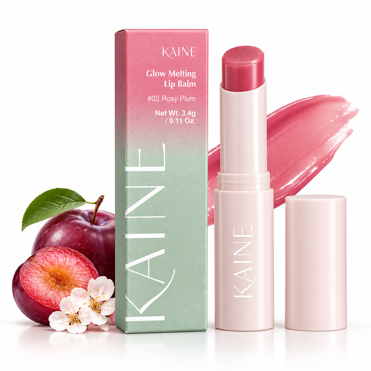 KAINE Glow Melting Lip Balm #02 Rosy Plum