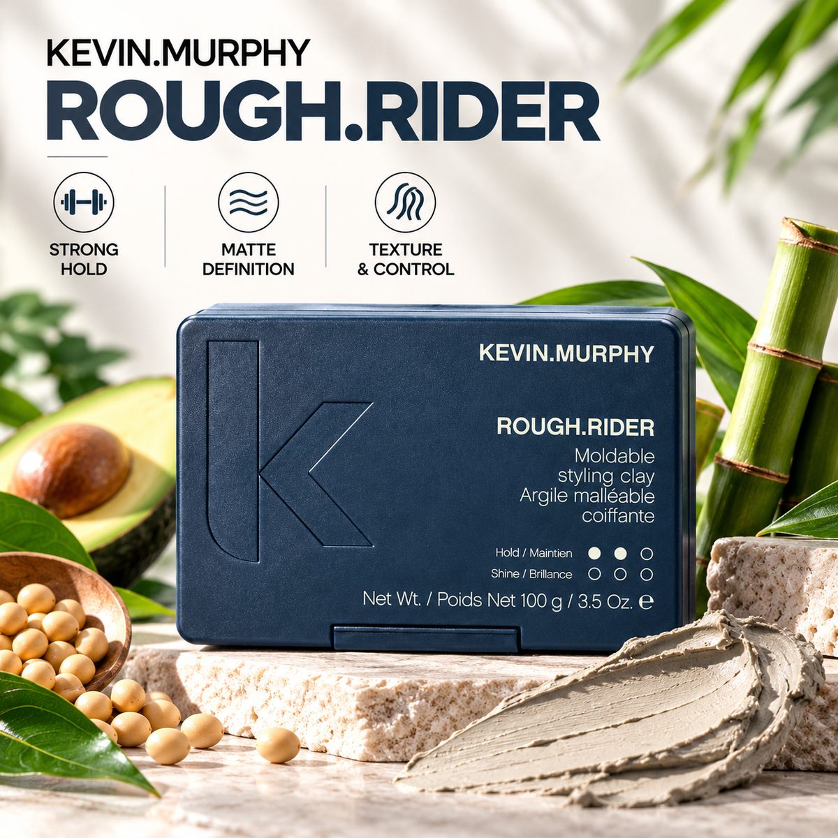 KEVIN.MURPHY ROUGH.RIDER Mouldable Styling Clay 100 g