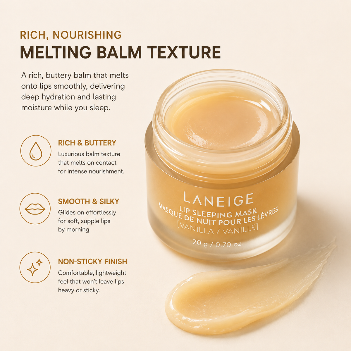 LANEIGE Lip Sleeping Mask EX Vanilla 20g