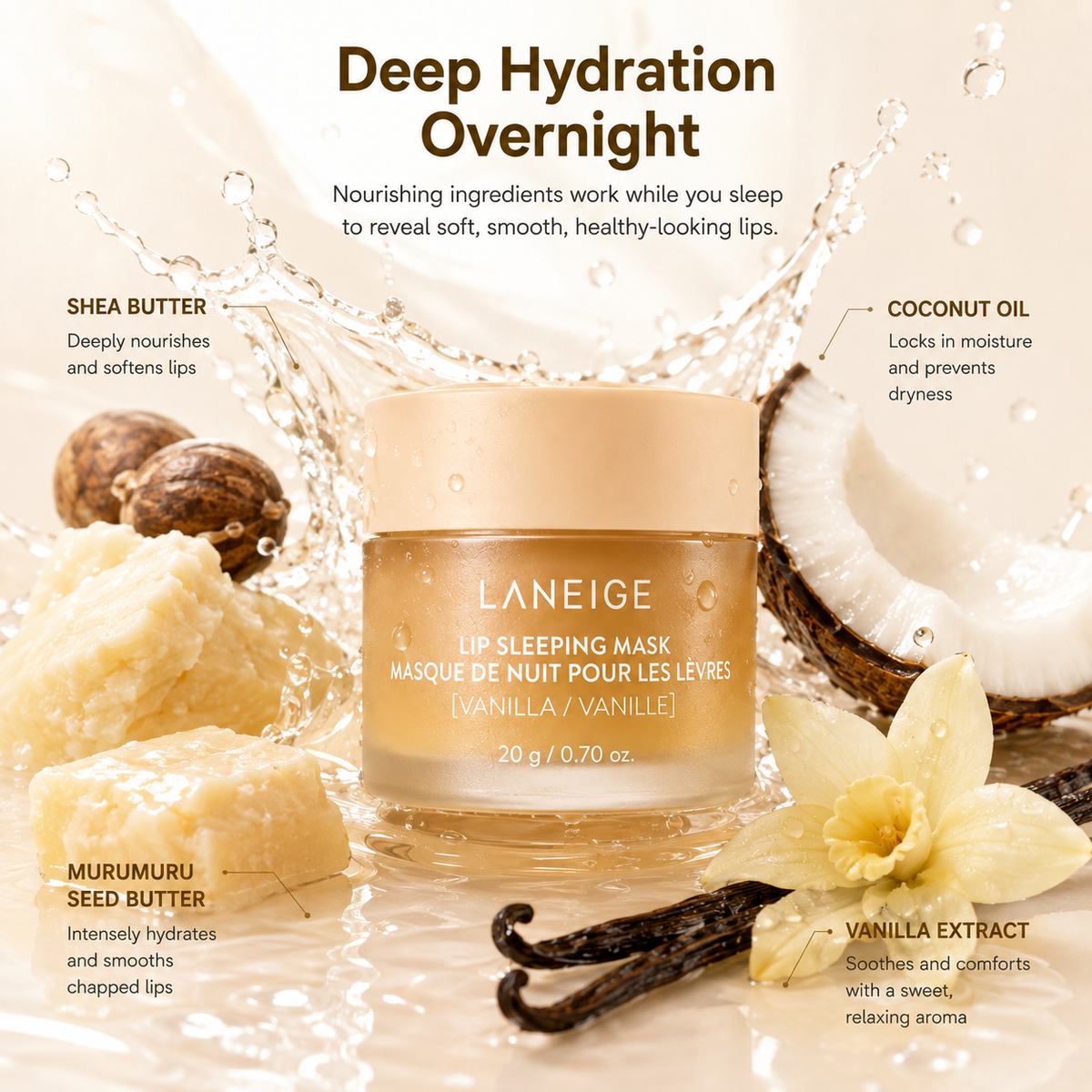 LANEIGE Lip Sleeping Mask EX Vanilla 20g