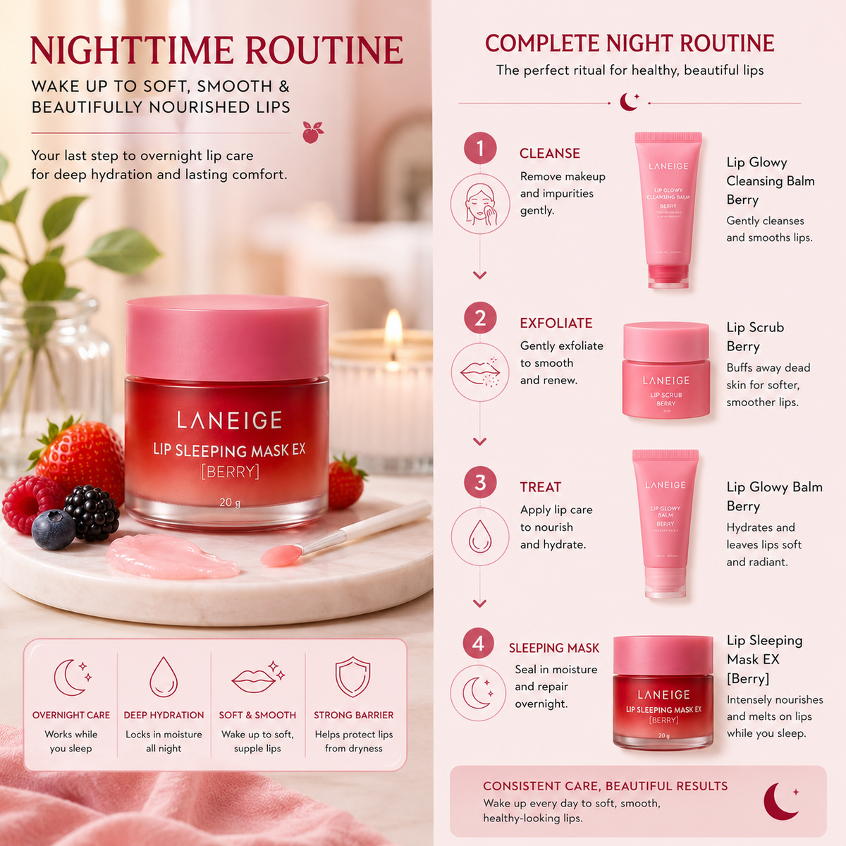 LANEIGE Lip Sleeping Mask EX [Berry] 20g